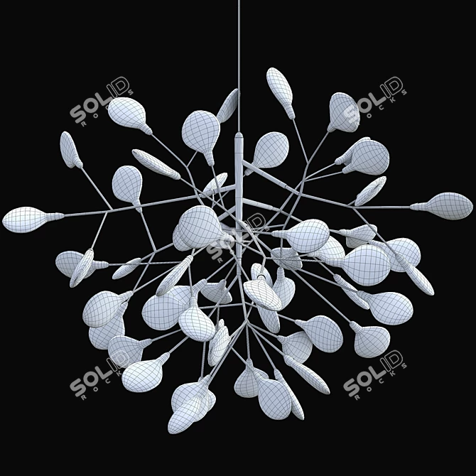 Evita SP63 White Pendant Light 3D model image 2