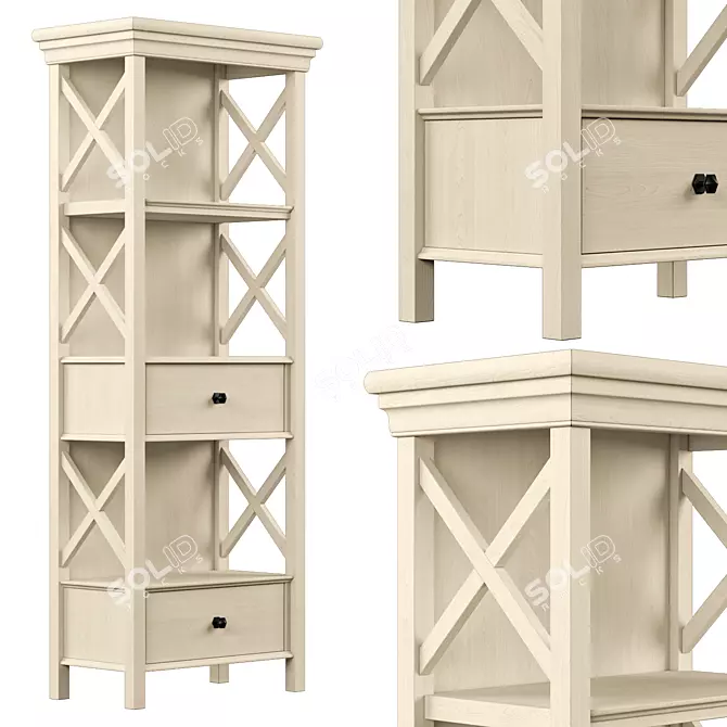 Elegant Bolanburg Display Cabinet 3D model image 1
