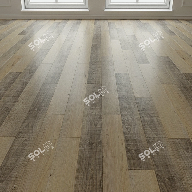 Natural Wood Parquet Laminate 3D model image 1