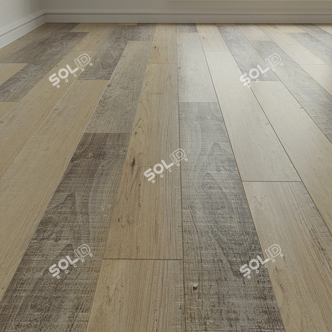 Natural Wood Parquet Laminate 3D model image 3