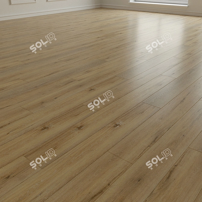 Natural Wood Parquet Laminate 3D model image 1