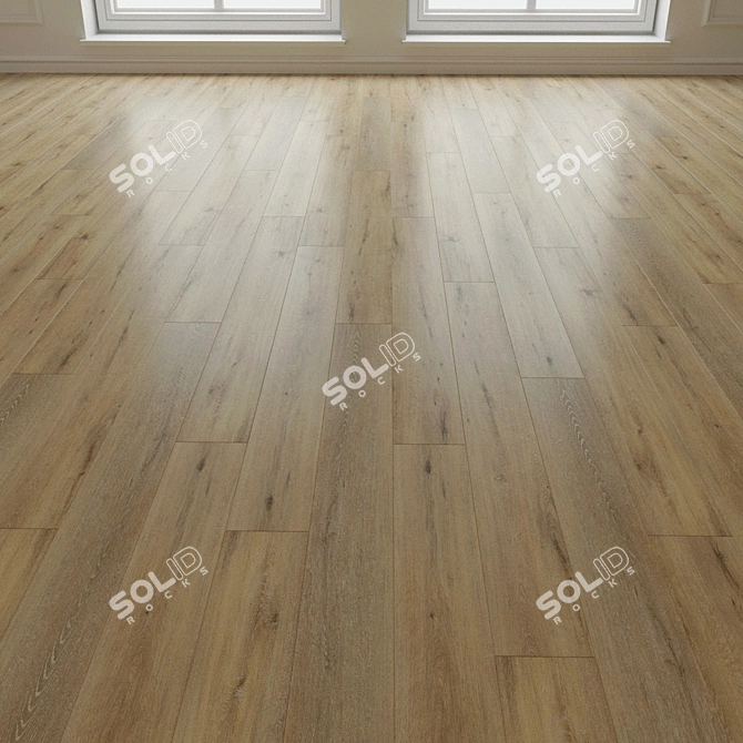 Natural Wood Parquet Laminate 3D model image 2