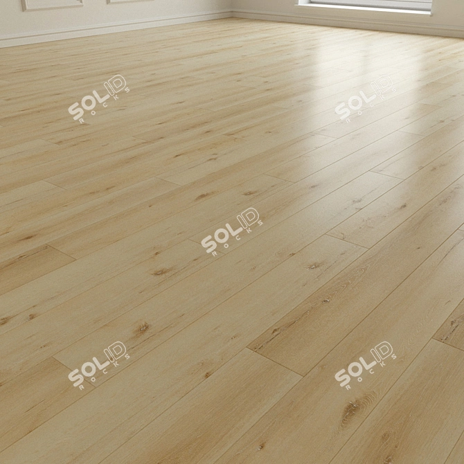 Natural Wood Parquet Laminate 3D model image 1