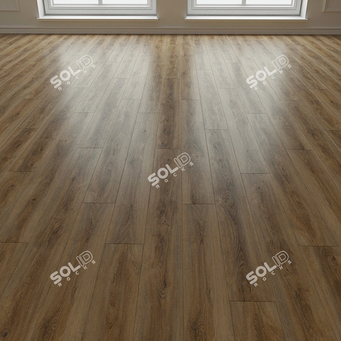 Natural Wood Laminate Parquet 181 3D model image 1