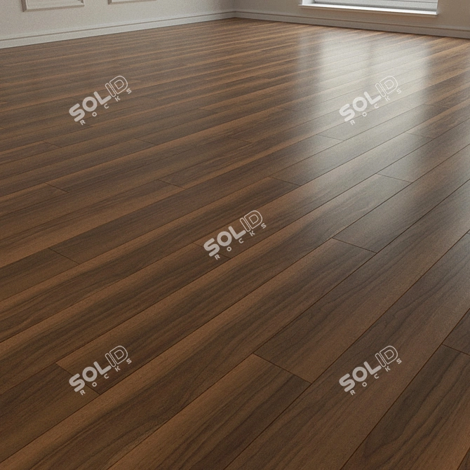 Natural Wood Parquet Laminate 3D model image 1