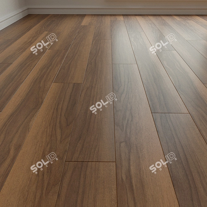 Natural Wood Parquet Laminate 3D model image 2