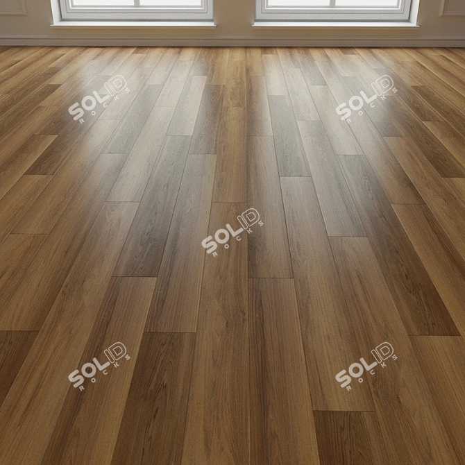 Natural Wood Laminate Parquet 3D model image 1