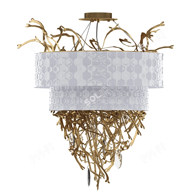 Regenbogen Karmen: Designer Lighting with Golden Shadows 3D model image 1