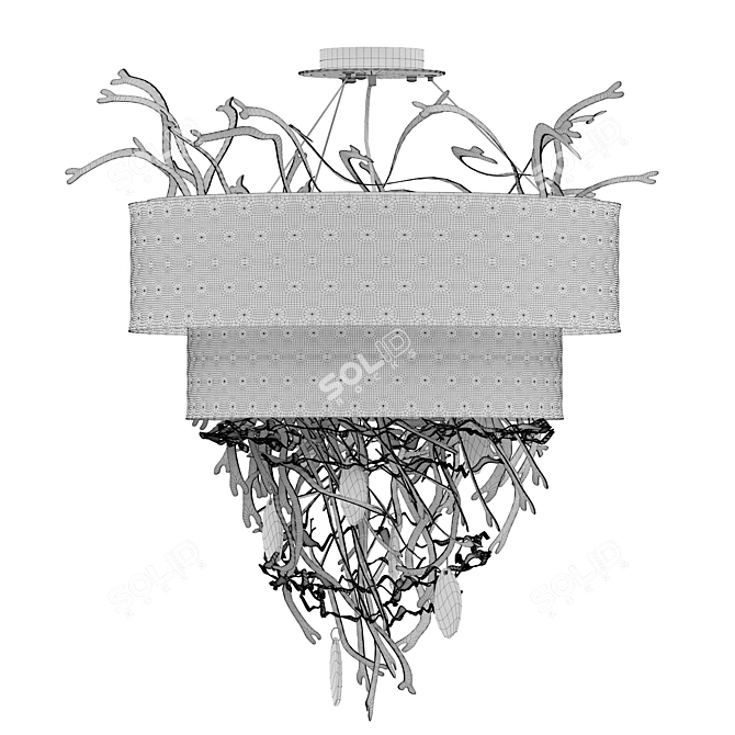 Regenbogen Karmen: Designer Lighting with Golden Shadows 3D model image 2