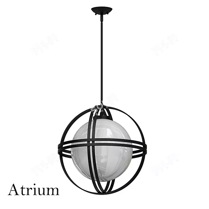 Hinkley Atrium Mini Pendant 3D model image 1