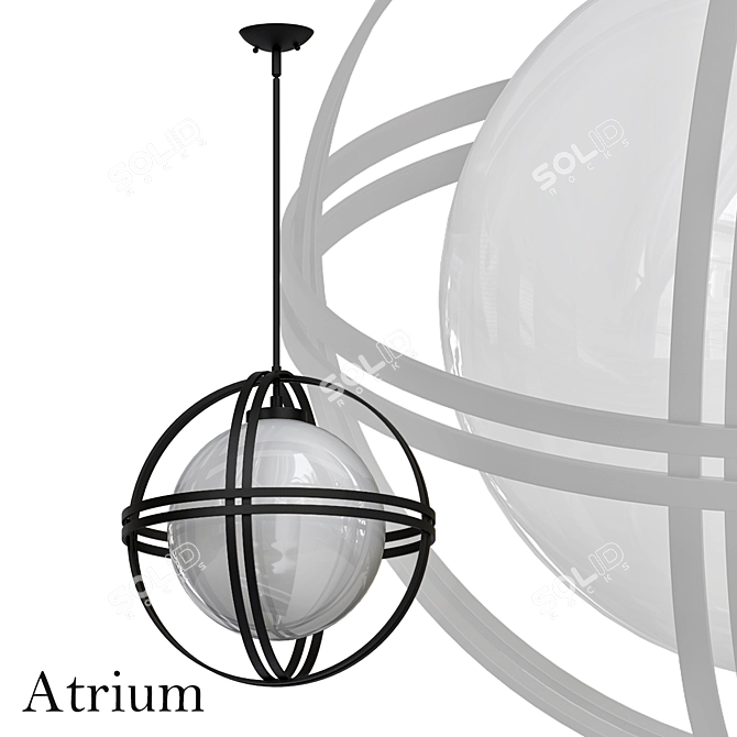 Hinkley Atrium Mini Pendant 3D model image 2