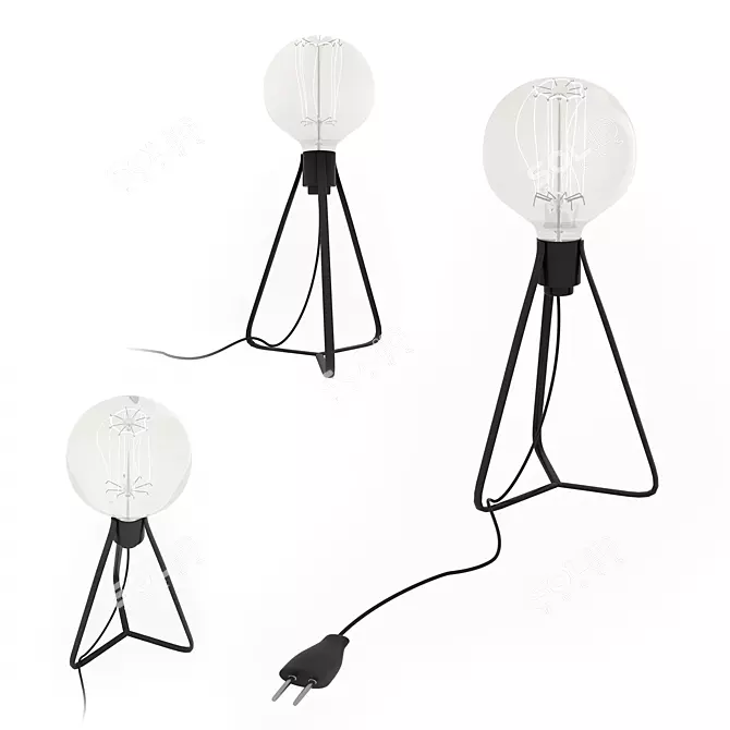 Sleek Table Lamp by Nowodvorski 3D model image 1