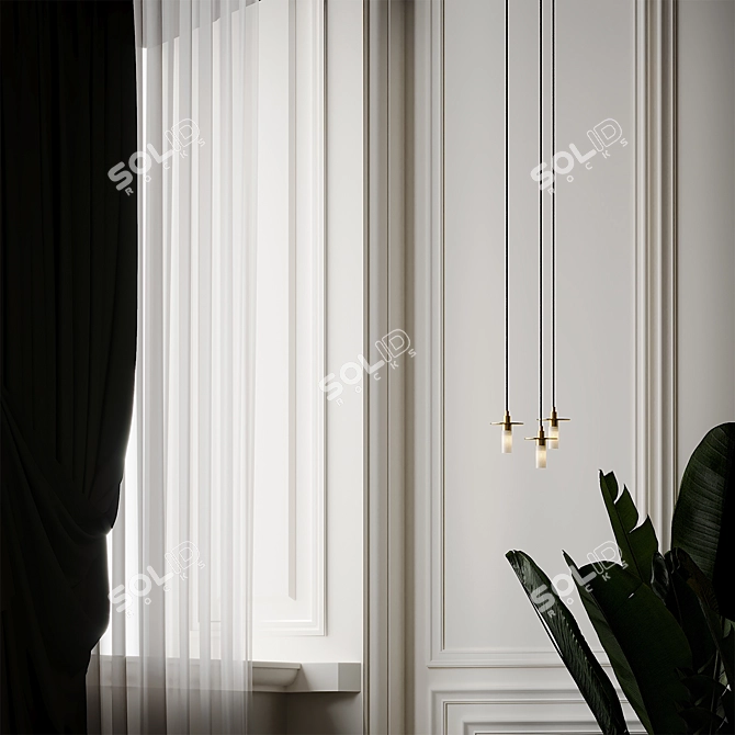Rennes Pendant: Elegant Lighting for Any Space 3D model image 4