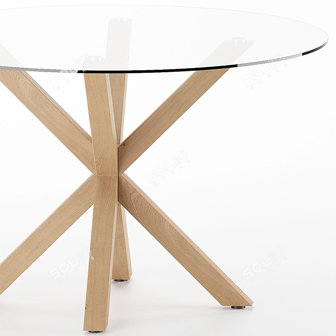 Elegant Arya Dining Table 3D model image 3