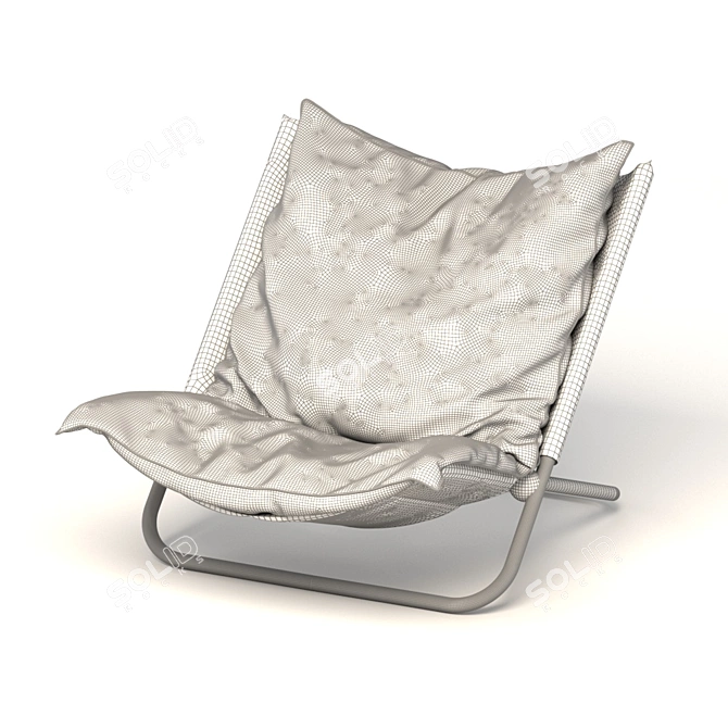 Stylish Cross Chair in Two Colors 3D model image 8