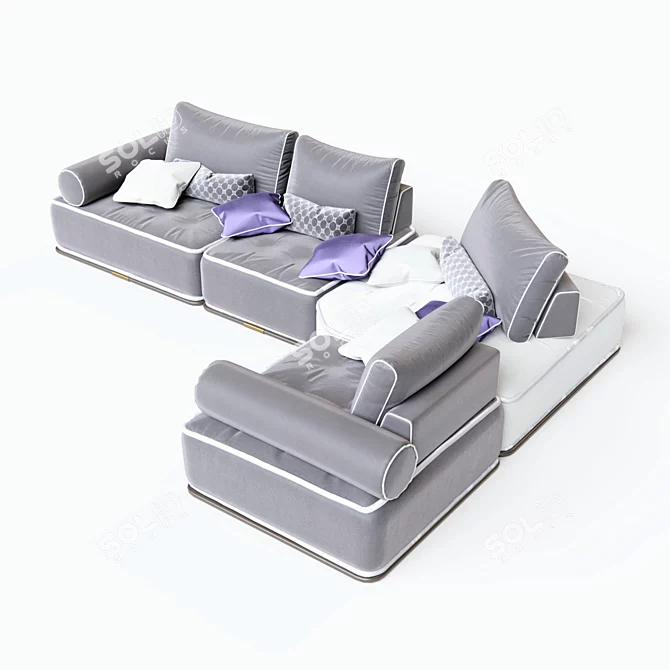 Kingstone Modular Sofa Set 3D model image 2