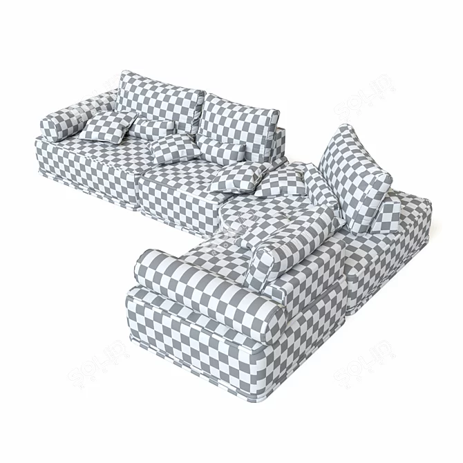 Kingstone Modular Sofa Set 3D model image 3