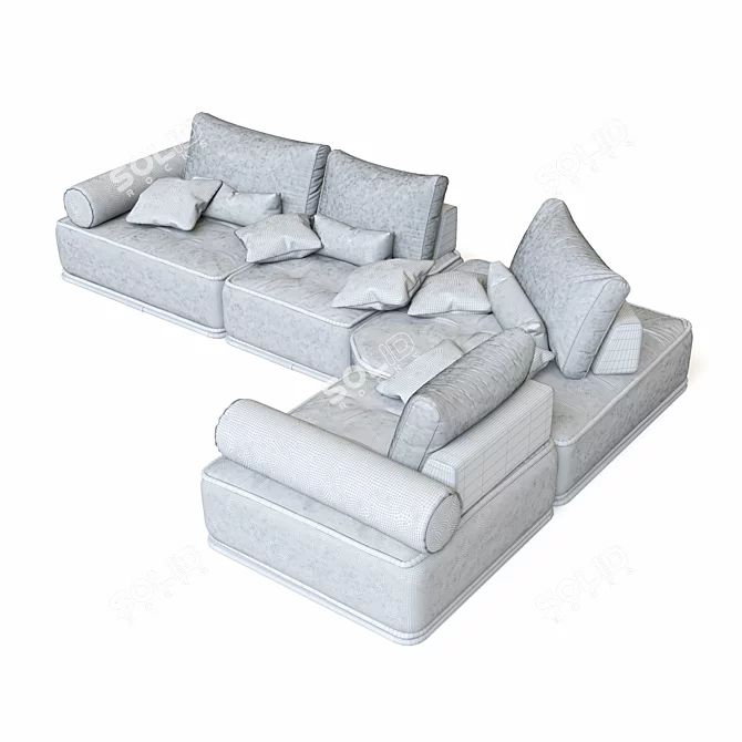 Kingstone Modular Sofa Set 3D model image 4