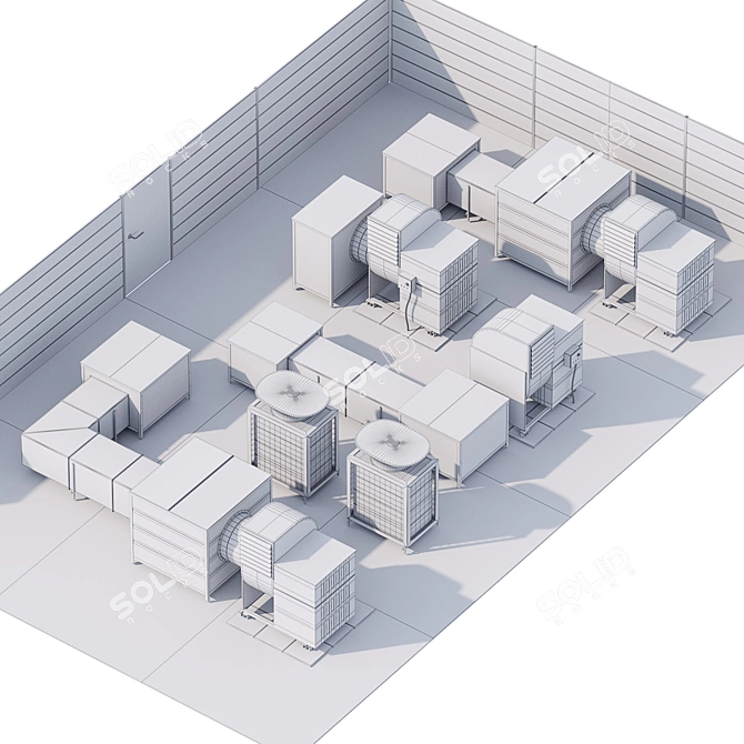 Rooftop HVAC Tech Model 3D model image 2