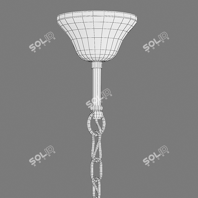 Modern Cage Pendant Light 3D model image 5