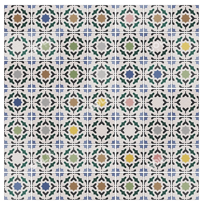 Equipe Artisan Mosaic Tiles 3D model image 3