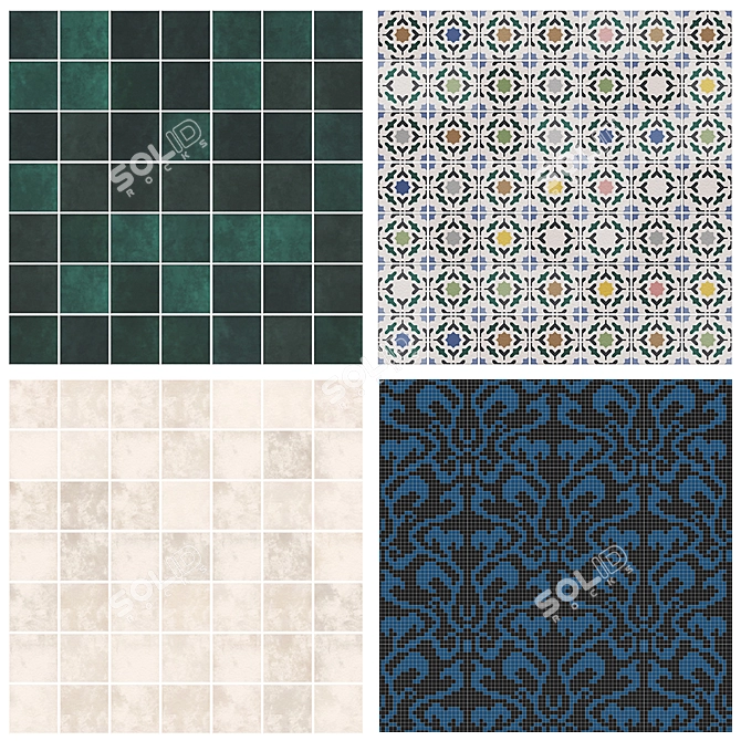 Equipe Artisan Mosaic Tiles 3D model image 5