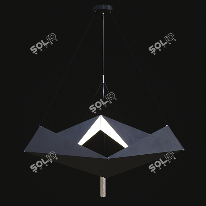 NFU Metal LED Lamp 3D model image 1