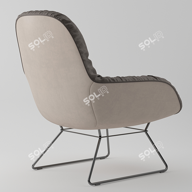 Leya Lounge Chair: Sleek and Stylish 3D model image 2