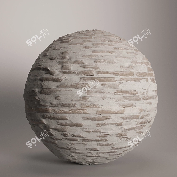 Seamless Scandinavian Brick Texture 3D model image 2