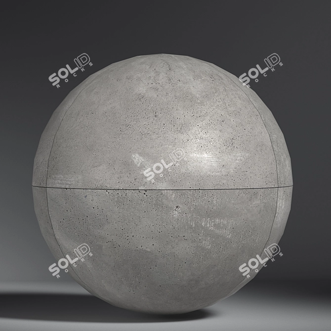 Concrete-Grade Porcelain Stoneware 3D model image 2