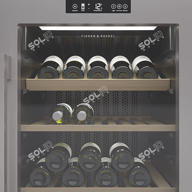 F&P Wine Cooler Set: Stylish & Spacious 3D model image 2
