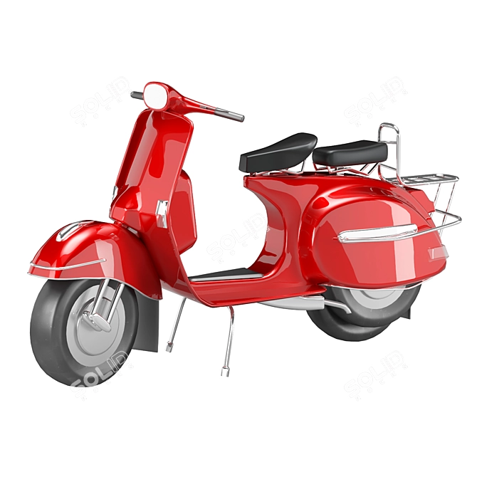 Classic Italian Scooter - Vespa 3D model image 1