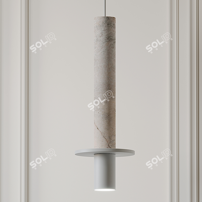 Sleek Meta Pendant by Pompa 3D model image 2