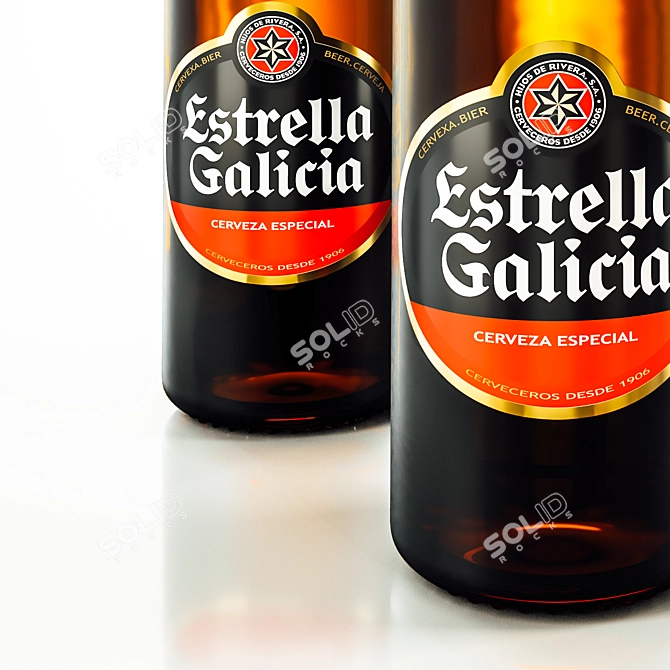Estrella Galicia: Classic Brew 3D model image 4
