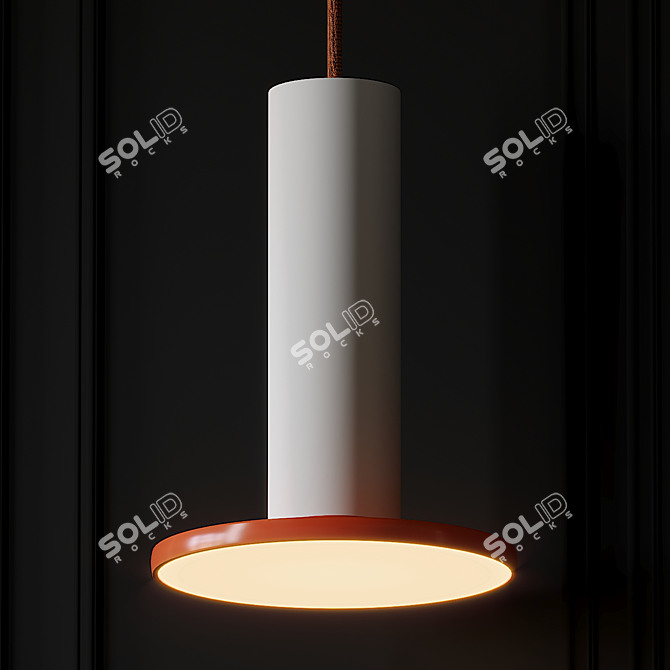 CIELO HI-BRIGHT Pendant: Sleek and Luminous 3D model image 2