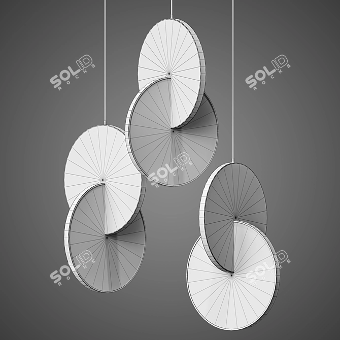 Sunrise B Chandelier: Elegant & Modern 3D model image 2