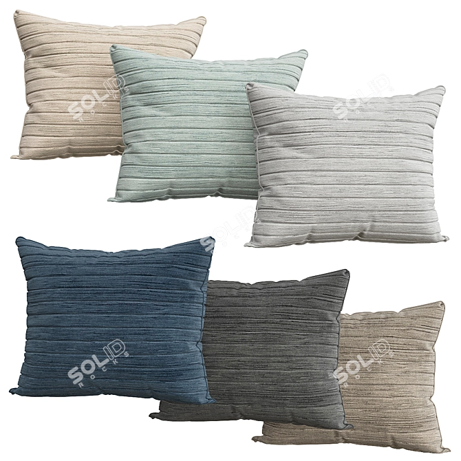 Cozy Cushion Collection 3D model image 1