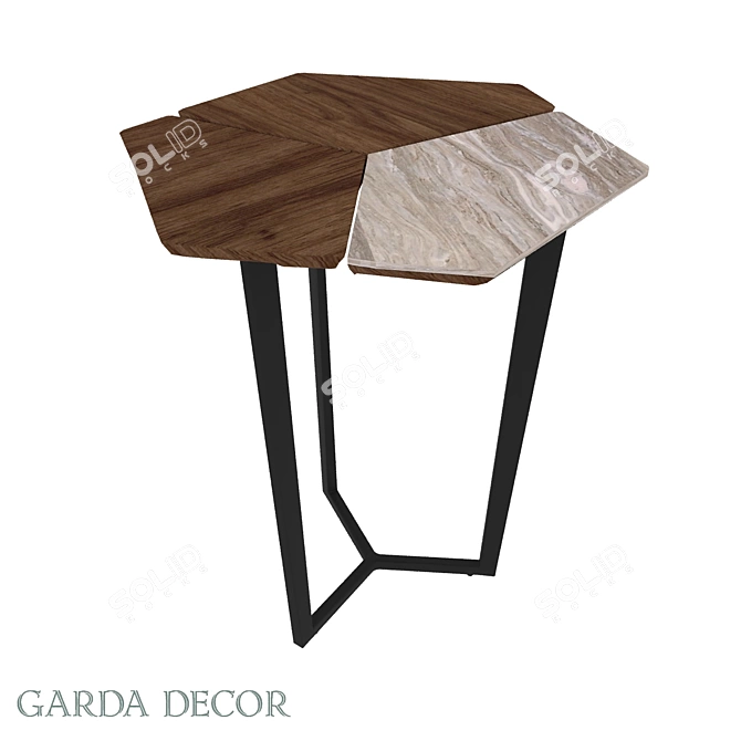 Garda Decor Ceramic Coffee Table 3D model image 1