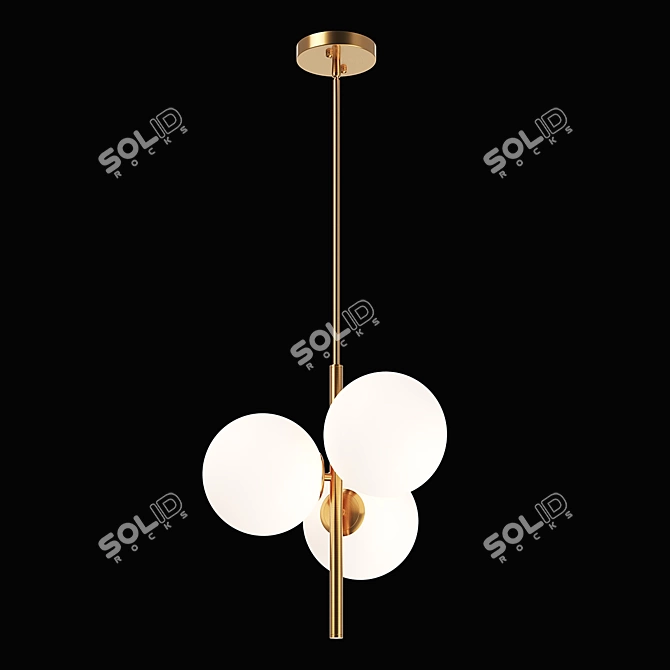 Croco Lightstar Chandelier 3D model image 2