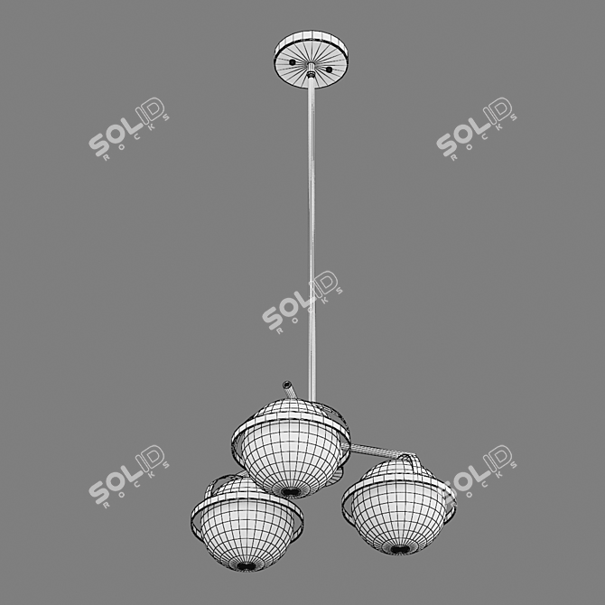 Croco Lightstar Ceiling Chandelier 3D model image 3