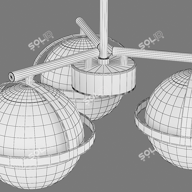 Croco Lightstar Ceiling Chandelier 3D model image 4