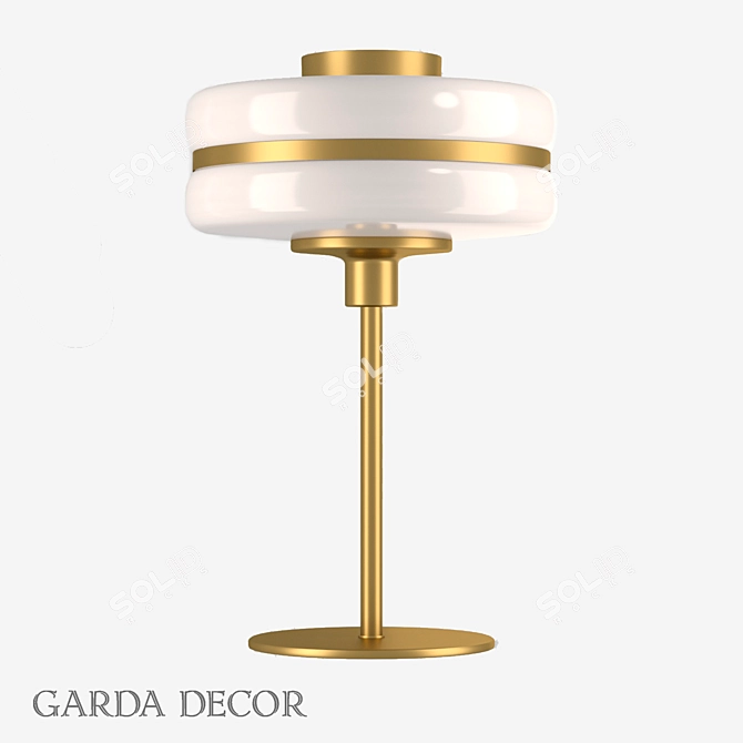 Table Lamp Garda Decor 60GD-9258T
Elegant Metal and Glass Design 3D model image 1