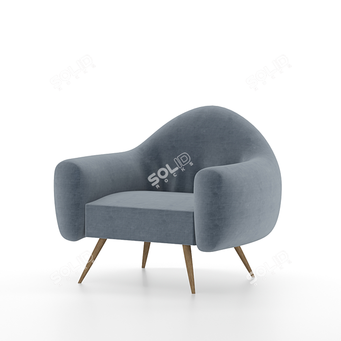 Ergonomic Puffy Chair | 3D Models Included 3D model image 3