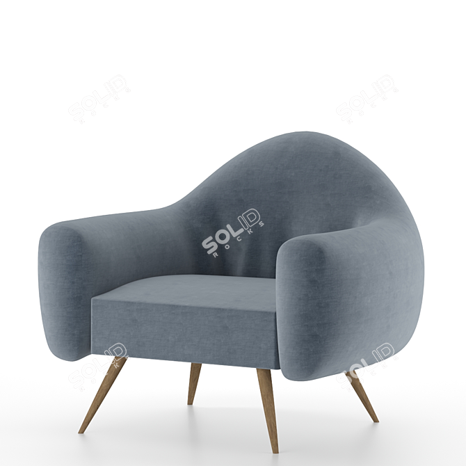 Ergonomic Puffy Chair | 3D Models Included 3D model image 1