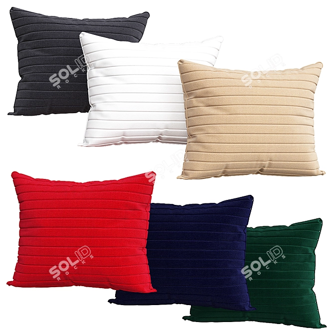 Cozy Comfort Pillows Set 3D model image 1