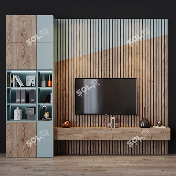 Title: Sleek TV Set with Designer Touch 3D model image 5