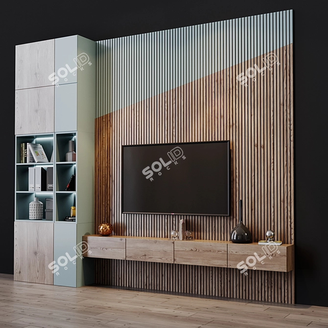 Title: Sleek TV Set with Designer Touch 3D model image 6