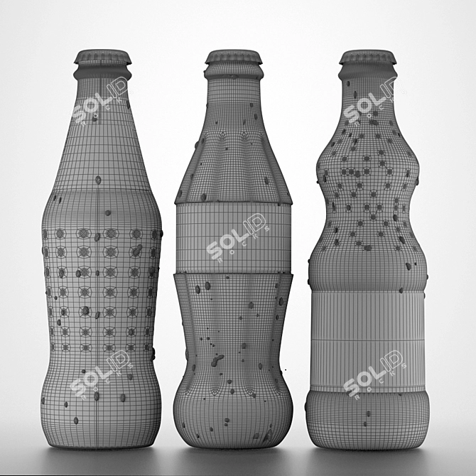 Assorted 0.25L Coca-Cola Beverages 3D model image 2