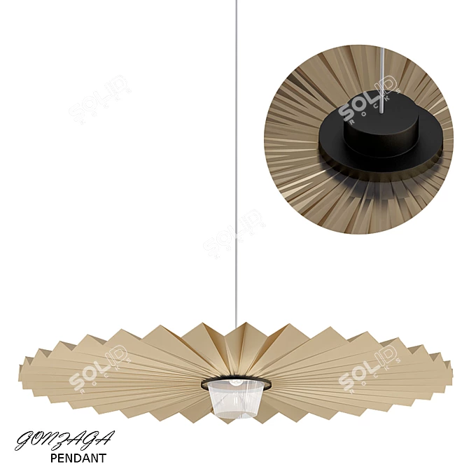 Gonzaga Pendant: Exquisite 2013 Design 3D model image 1