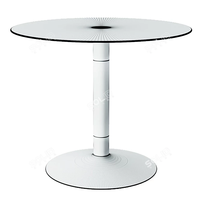 La Forma Whirl Round Dining Table 3D model image 2